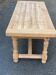Table à manger de ferme extensible rénovée en bois massif 200cm 1950