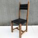 Suite of 4 straw chairs circa 1960