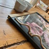 Old restored tray “Les roses”