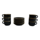 Set of 6 cups Apilco