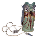 Ceramic owl lamp, 2019