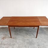 Extendable dining table in teak Mid Century Modern 1960s