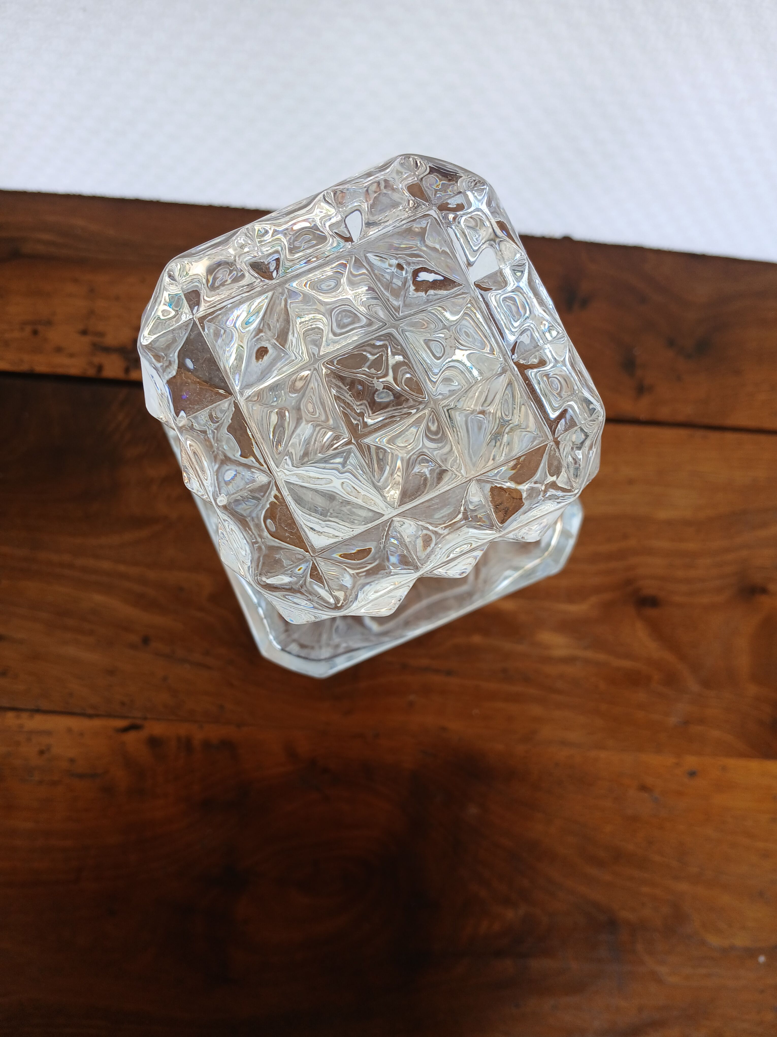 vintage crystal whisky carafe from Arques