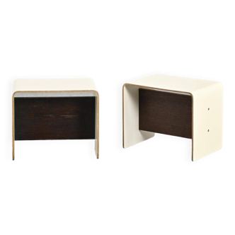 Pair of bedside tables by Pierre Guariche, circa 1968