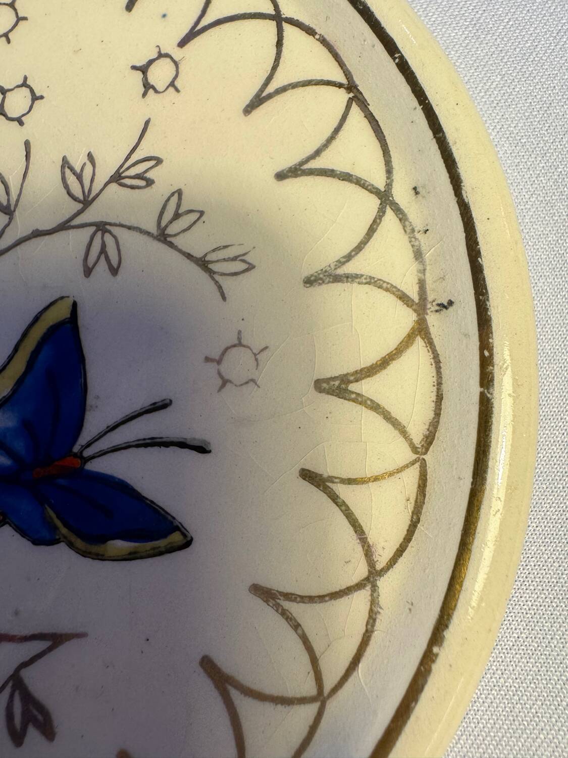 Bottle coaster, Longwy, 20th century