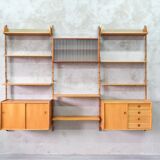 Mid-Century Modular Teak Wall Unit by John Texmon for Blindheim Mobelfabrik, Norway,  1960s