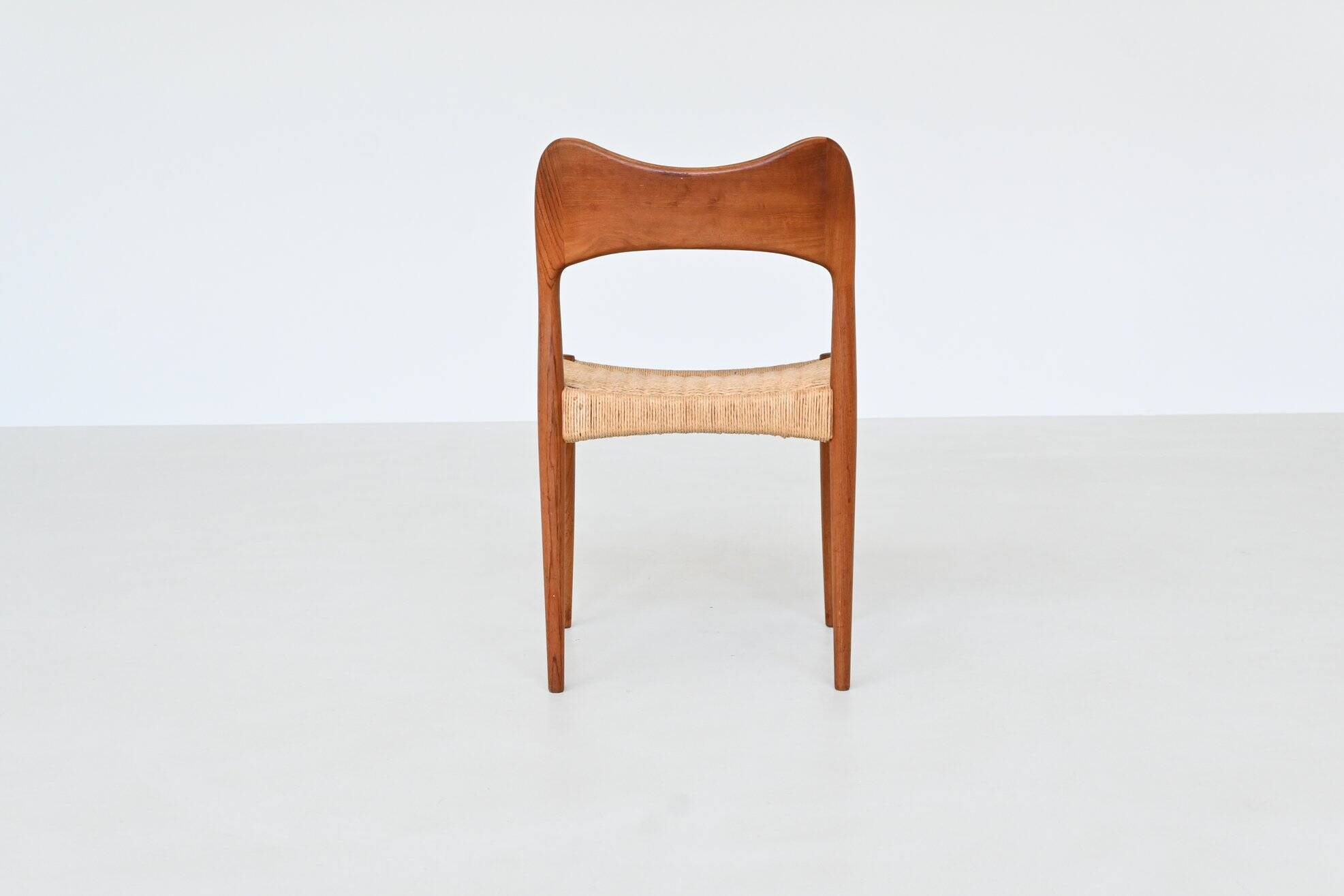 Arne Hovmand Olsen set of eight dining chairs in oak Mogens Kold Denmark 19