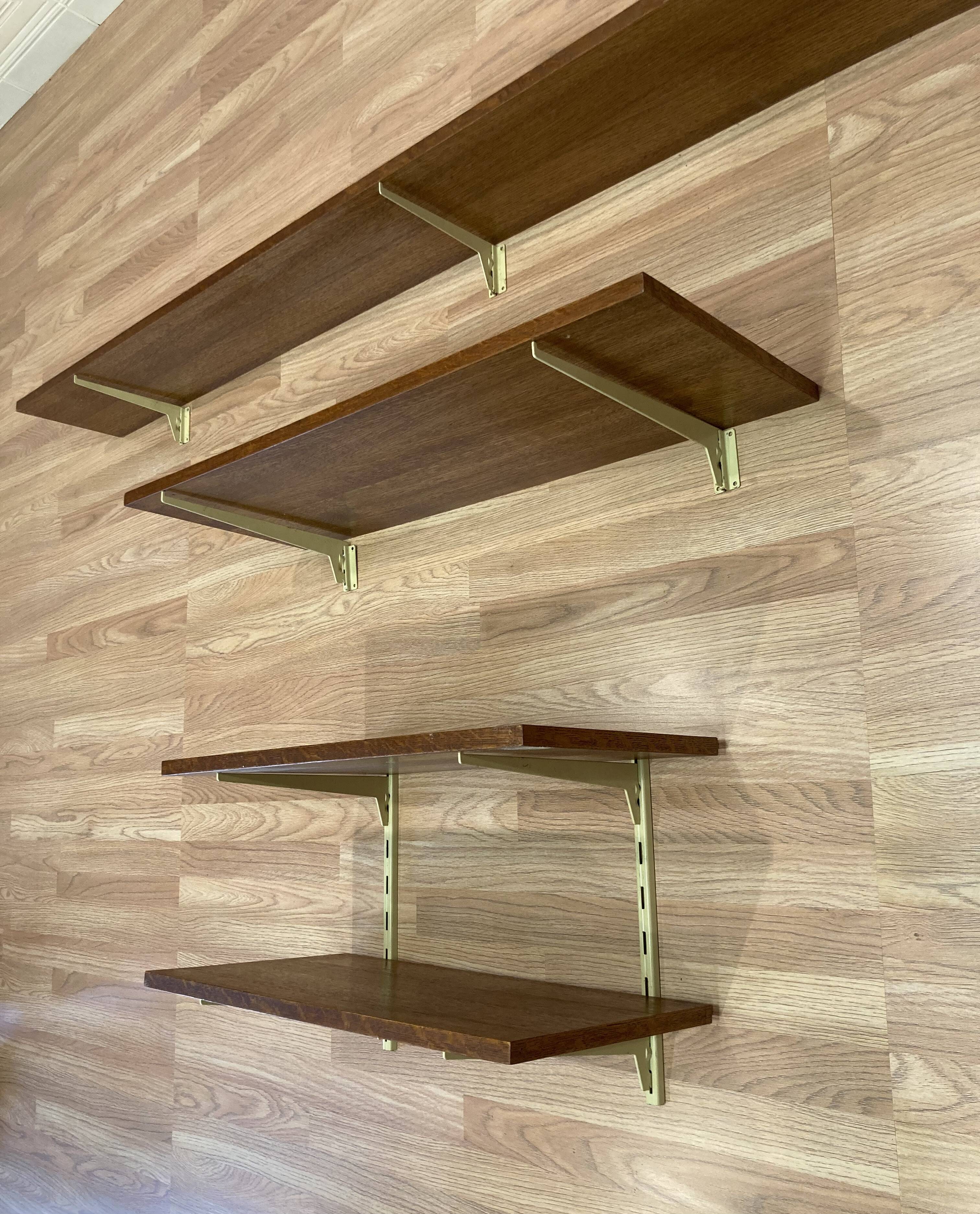 1950s design oak shelving unit.