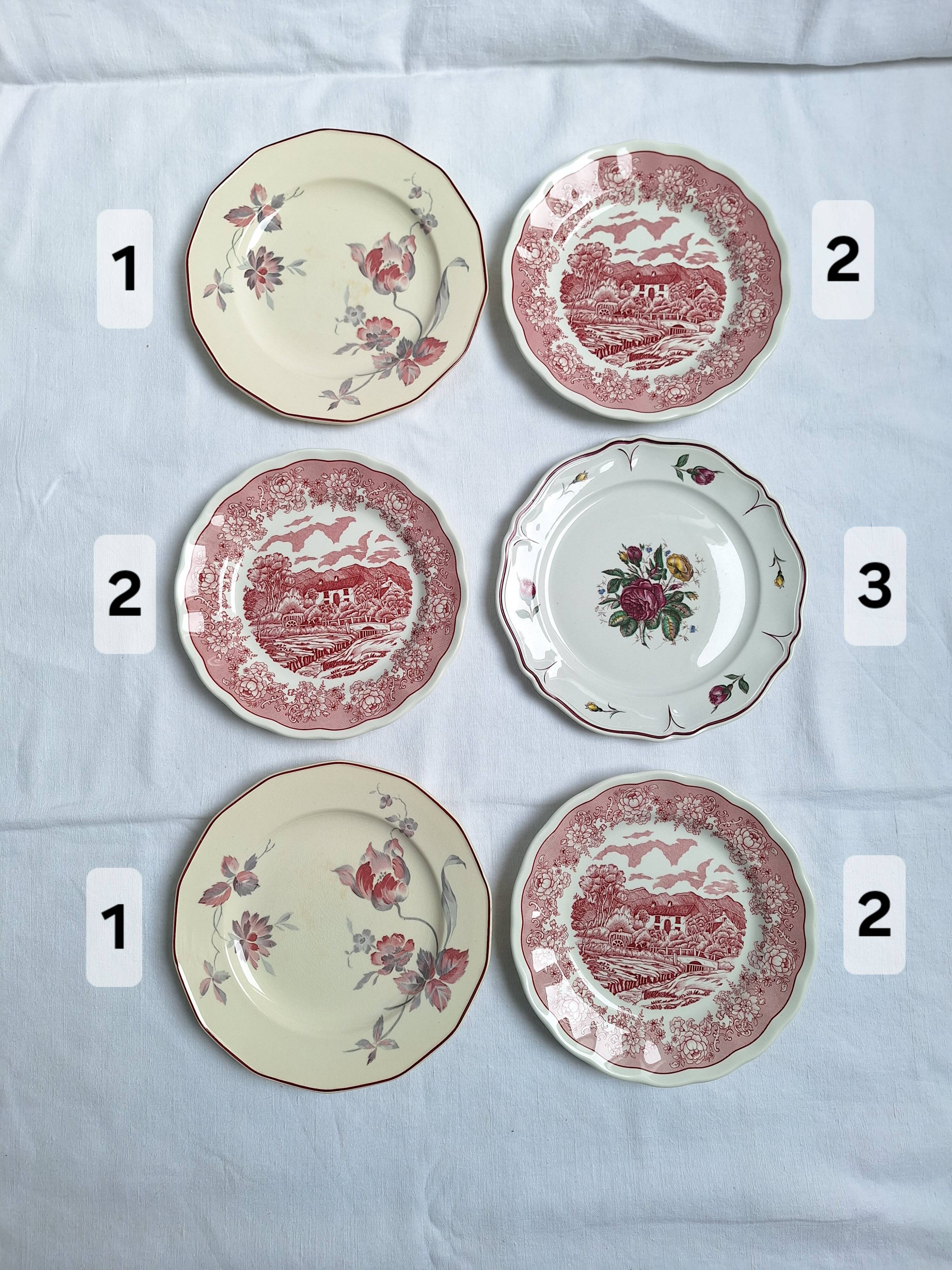 Vintage dessert plates