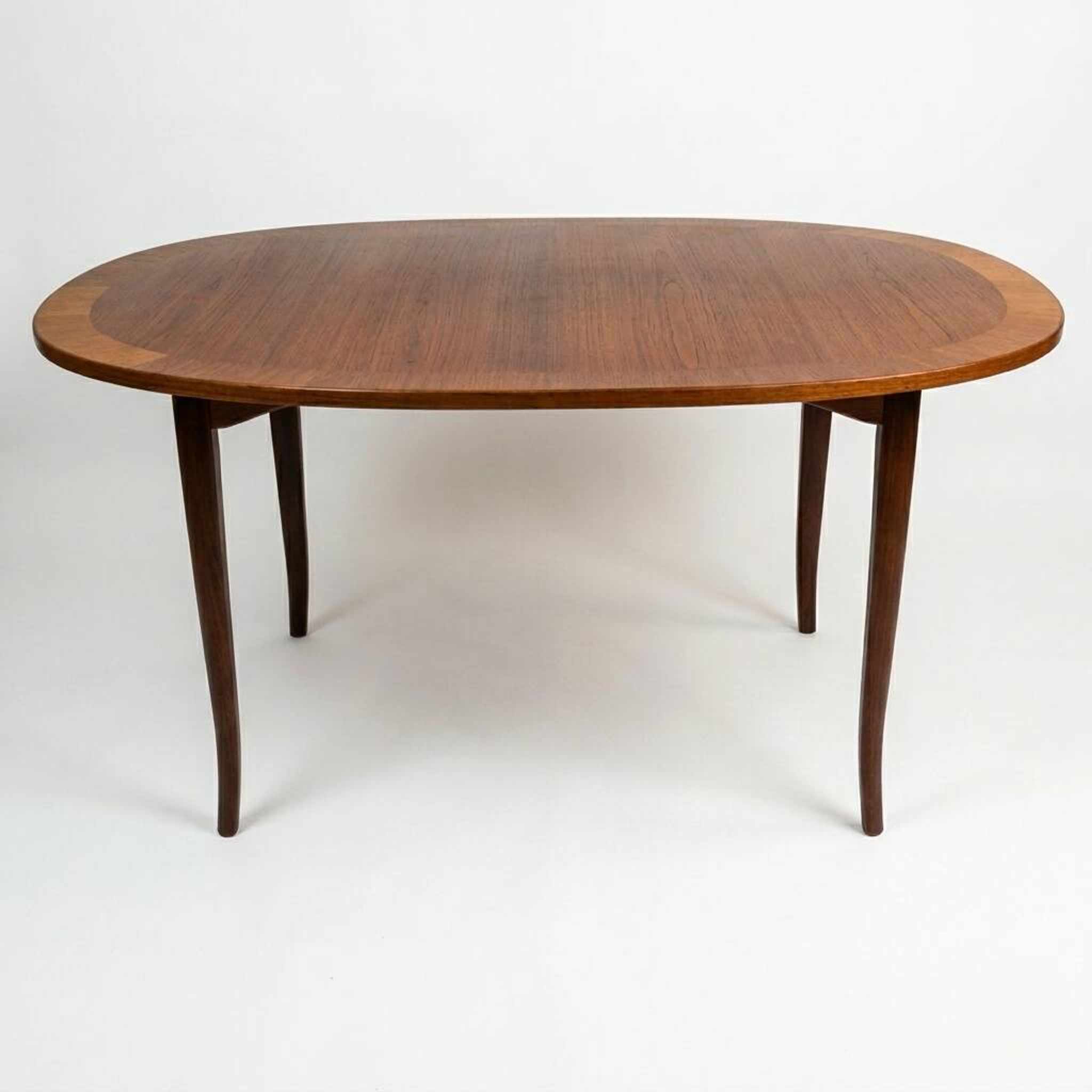 Scandinavian table "Ovalen" in birch, stamped Carl Malmsten, Sweden, 1960s.