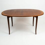 Scandinavian table "Ovalen" in birch, stamped Carl Malmsten, Sweden, 1960s.