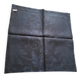 Serviette Christofle "Orangerie" Lin & Coton Bleu Marine