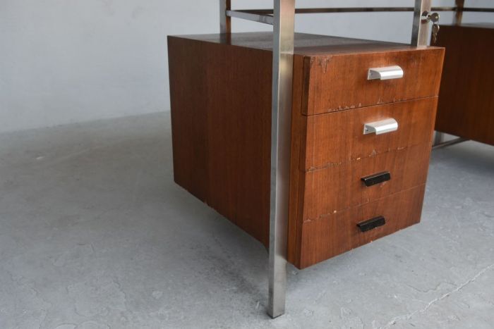 Presidential office rosewood and chrome 1960s