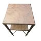 Vintage Brass With Marble Side Table 1950s