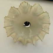 Vintage pleated glass lace lampshade ceiling light