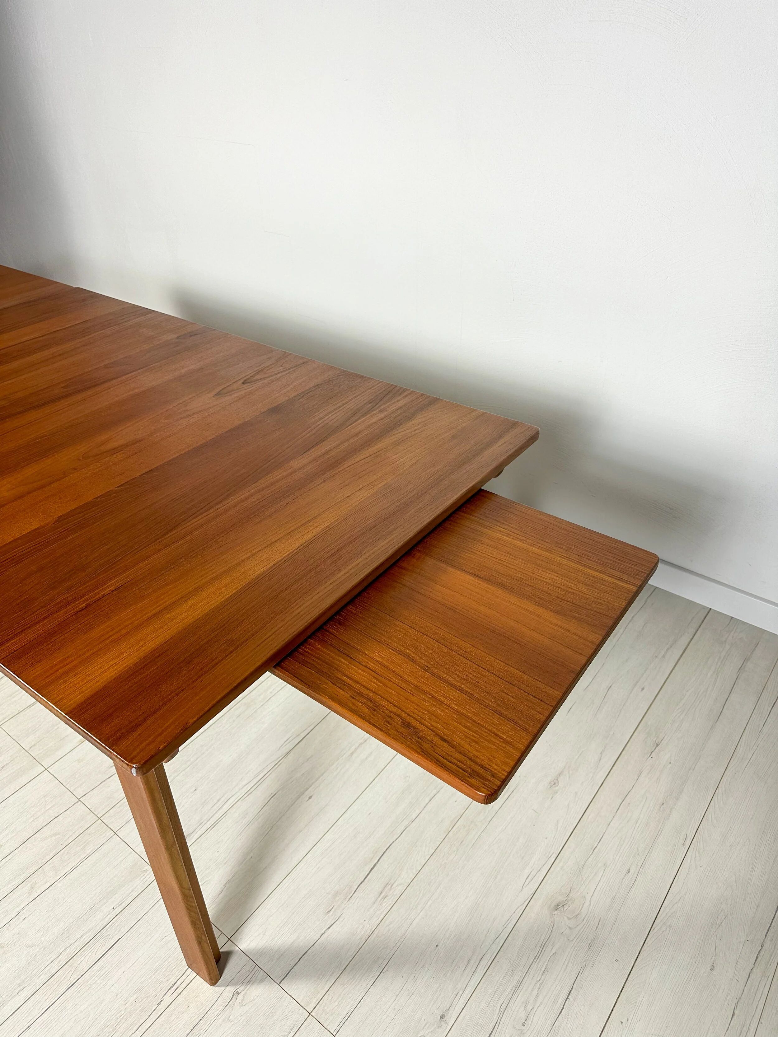 60s vintage Swedish teak extendable dining table by Nils Jonsson for Hugo Troeds