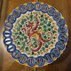 Plate / Ashtray in Massé Frères Earthenware - Relief Decoration of Dragon and F