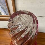 Vase bicolore cristal val saint Lambert