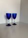Vintage MCM Covalt Murano Italy Design Wine Glasses - Set of 2 Moderni