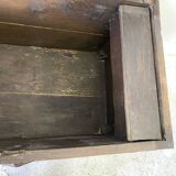 17th century chest in molded oak