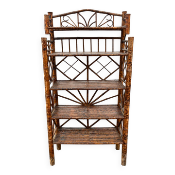 Antique bamboo shelf with 4 levels – Japonese style