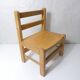 Small vintage combelle wooden chair for children