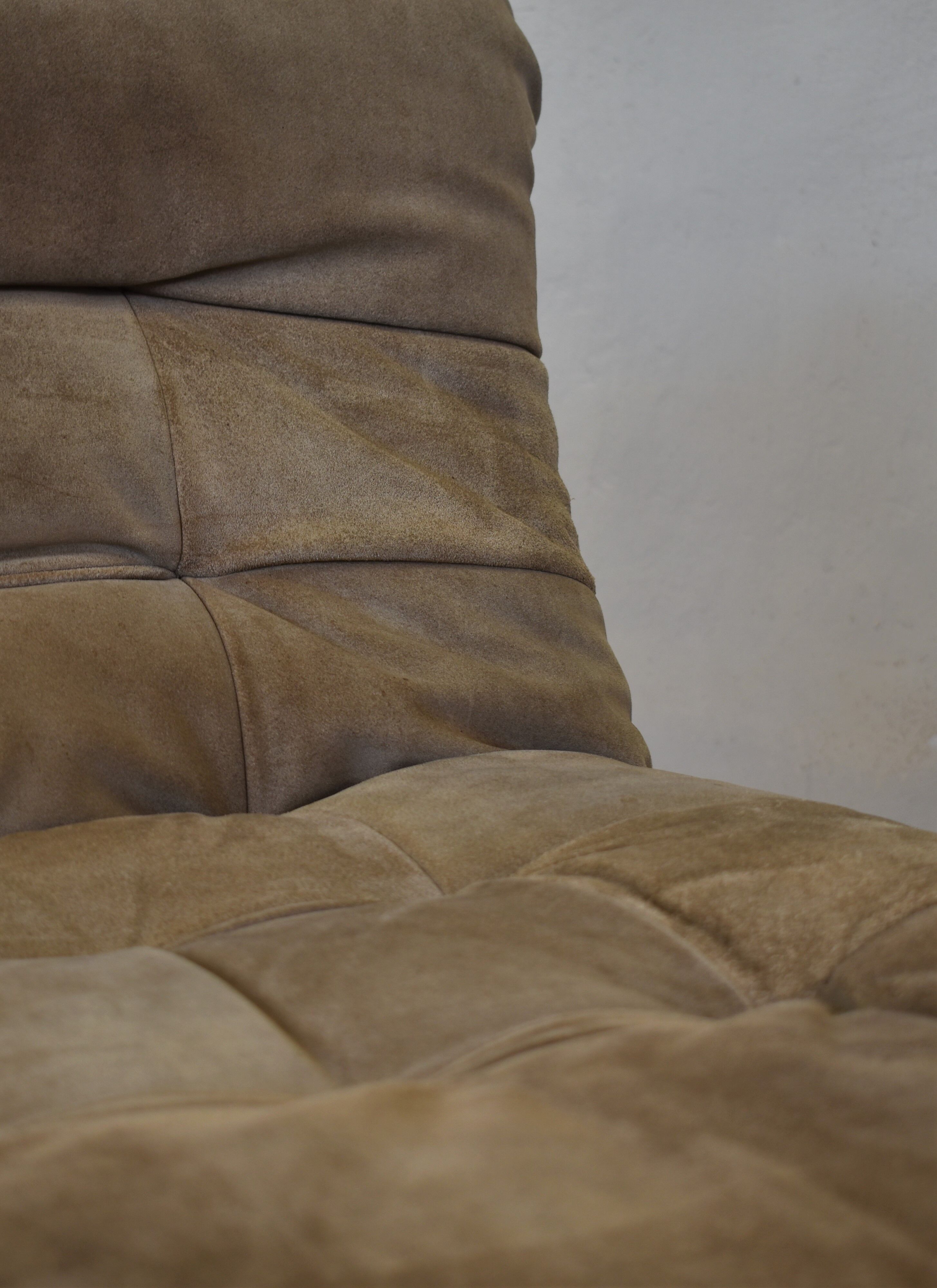 Pair of wild leather lounge chairs