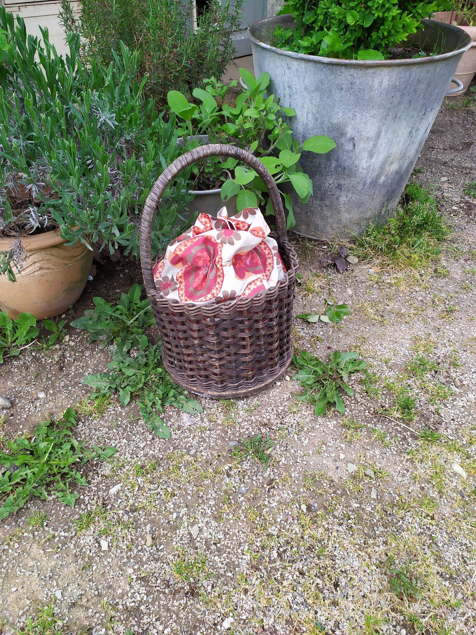 Panier á ouvrage