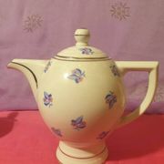 Coffee service 13 pieces Limoges Unique Letourneur Salmon pretty model