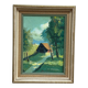 Swedish Mid-Century Oil on panel – "In Sunlight Glade" by Ivan Bauer