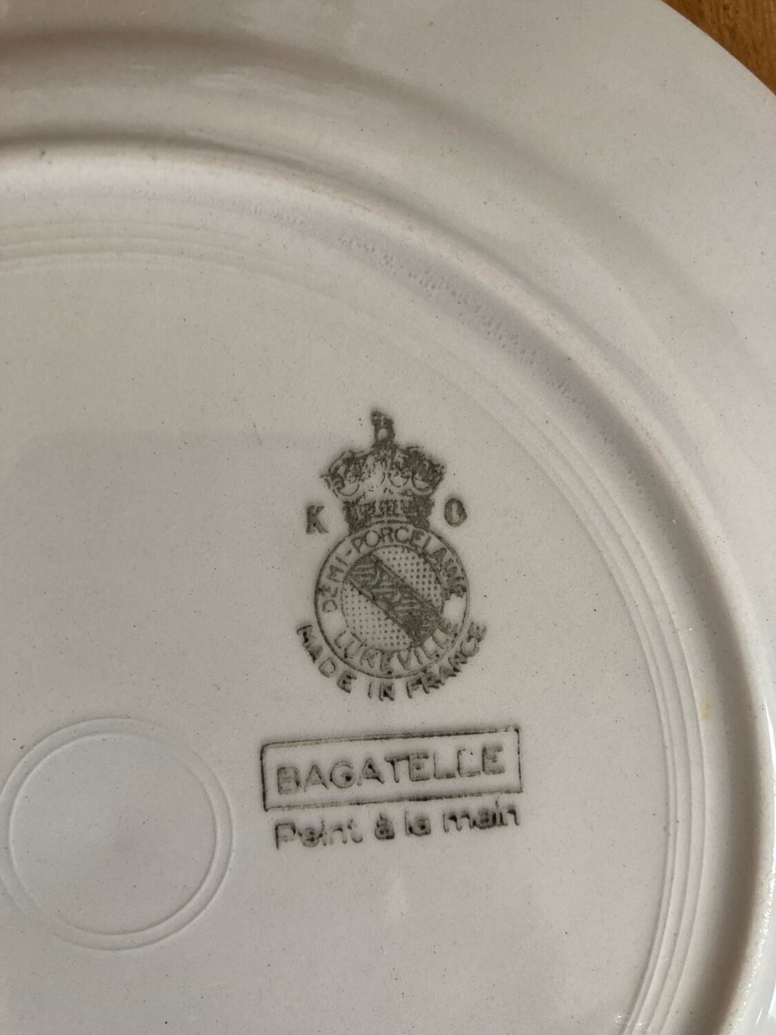 Luneville KG trifle dessert plates