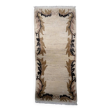 Vintage Tibetan Art Deco Khaden rug 92cm x 206cm 1960s