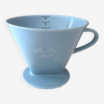 Melitta 1 x 6 filtre, bleu clair, filtre à café, barista, fabriqué en Allemagne