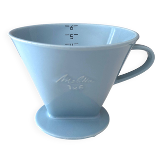 Melitta 1 x 6 filtre, bleu clair, filtre à café, barista, fabriqué en Allemagne