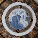 Ceramic and brass tray