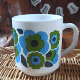 Vintage Lotus and Apple Arcopal Mugs