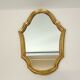 Wall mirror with gilded wooden frame 32 cm X 22 cm