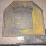 Plaque de cheminée en fonte