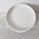 Vintage bar table, white plastic, round table, 70s