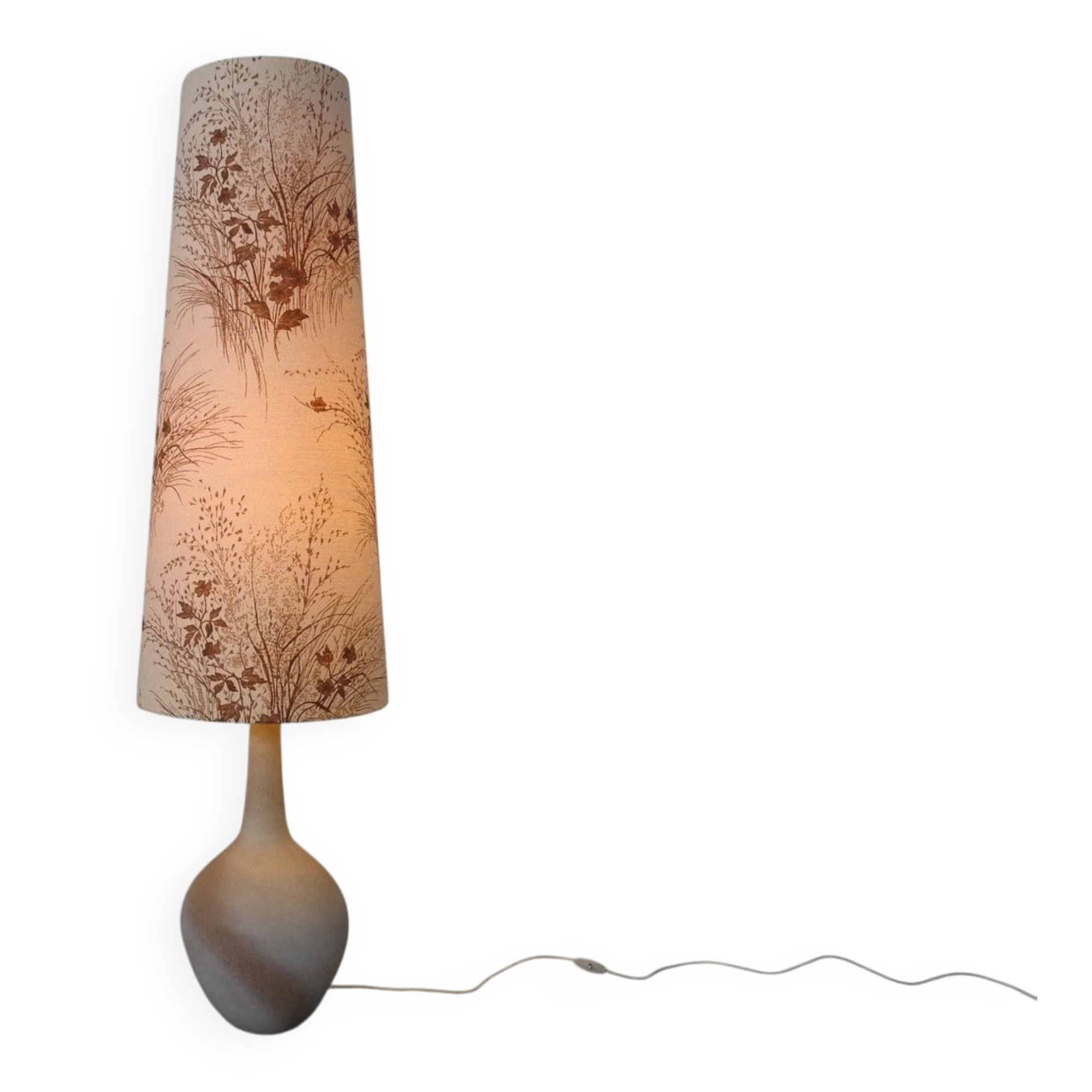 Large ceramic floor lamp by Peter Delius for Hamelner Töpferei, 1960s.