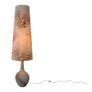 Large ceramic floor lamp by Peter Delius for Hamelner Töpferei, 1960s.