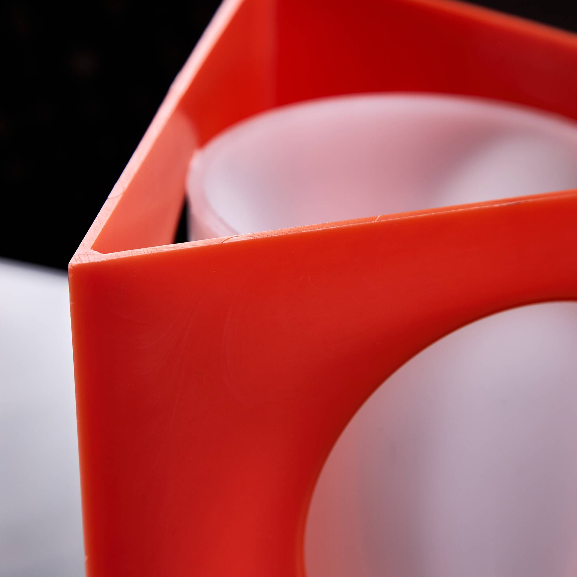 Geometrical, Orange Triangle-based Table Lamp