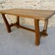 Solid wood coffee table, brutalist