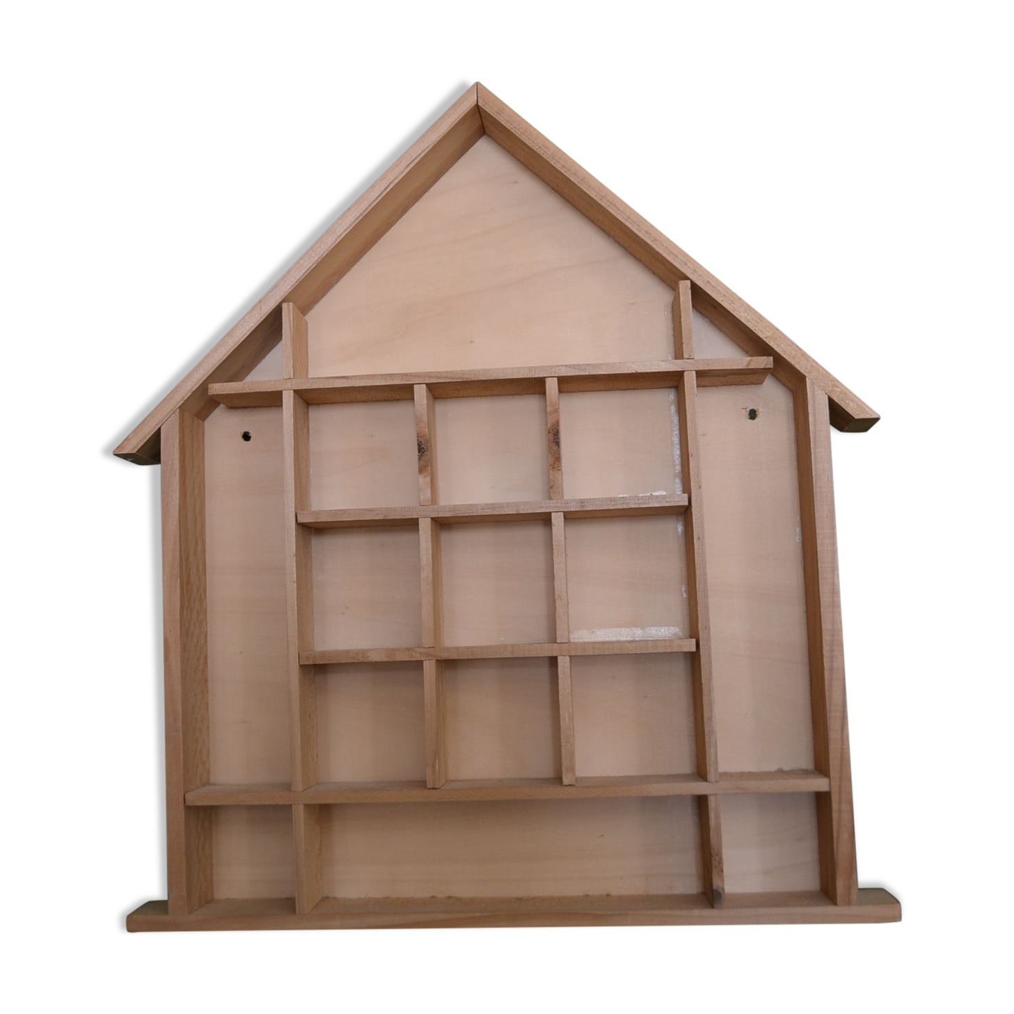 Wooden shelf shaped house