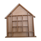 Wooden shelf shaped house