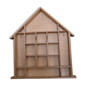 Wooden shelf shaped house