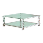 Table basse à deux niveaux fabriquée par Maison Romeo, France années 1970