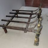 Bronze fireplace chenets