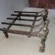 Bronze fireplace chenets
