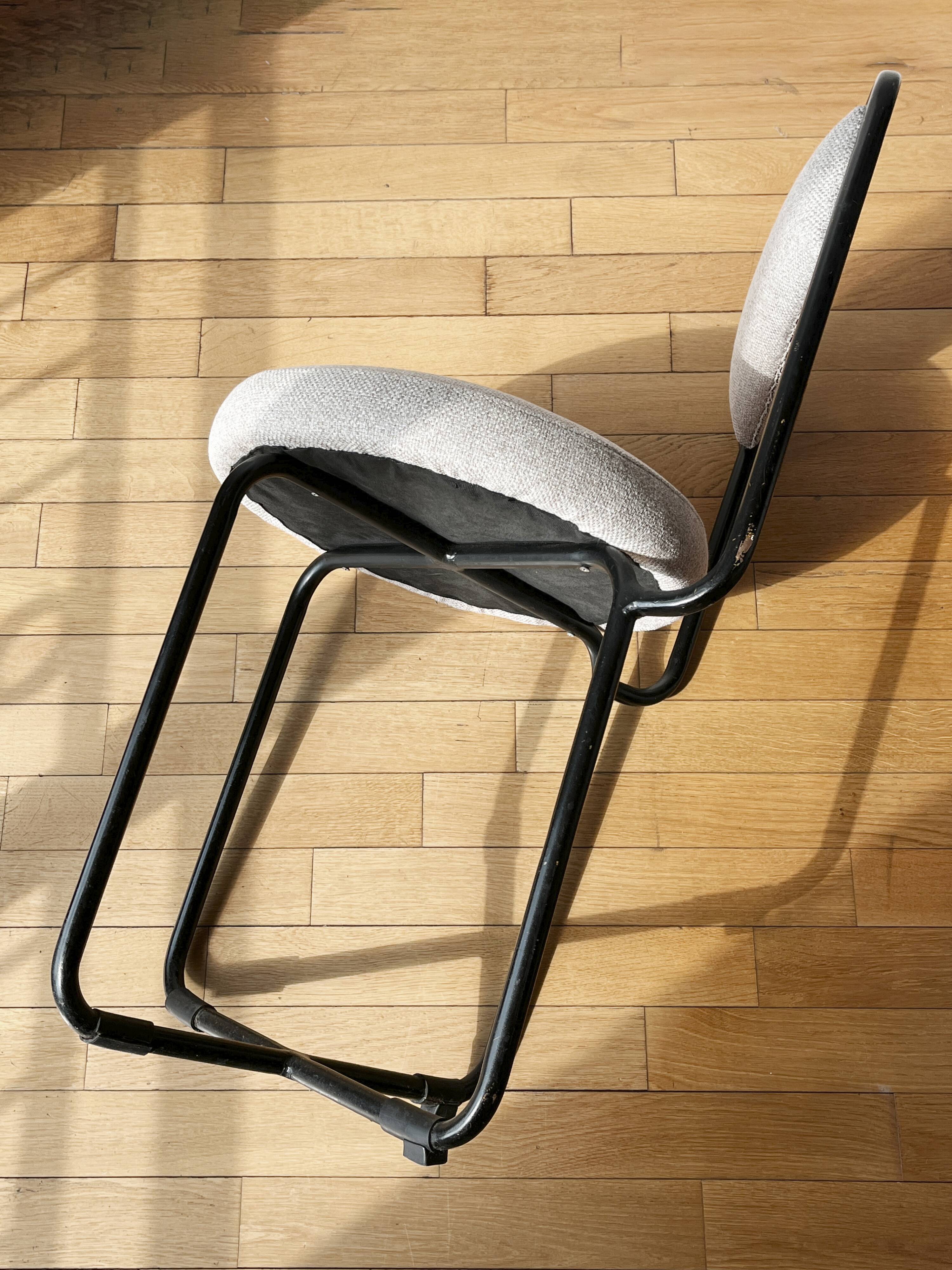 Pair of tubular chairs from the 1960s